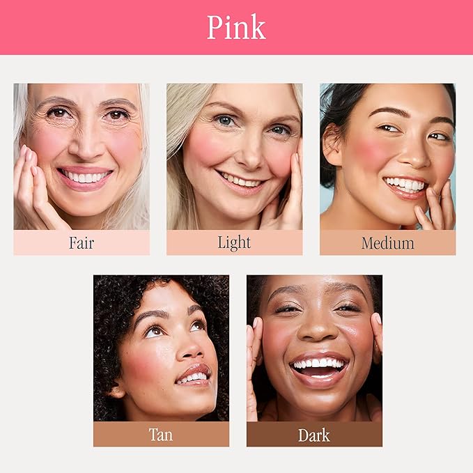 SKINN Treatment Liquid Blush for Cheeks, Pink - Vibrant, Long-Lasting & Buildable Color - Skincare-Infused Make-Up for Fine Lines & Wrinkles - Hydrating & Lightweight Face Makeup Cosmetics