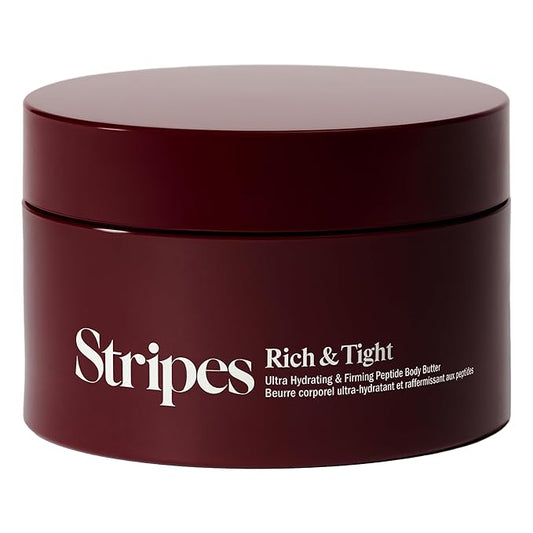 STRIPES Beauty (by Naomi Watts) - Rich & Tight Ultra Hydrating & Firming Peptide Body Butter with Ectoine and Squalane, Improves Skin Firmness, Texture and Tone, 16.48 oz