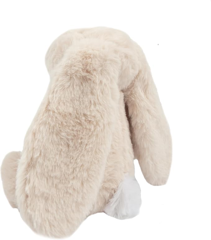 Best Pet Supplies Bunny Buddy Squeaky Plush Dog Toy - Beige, Medium | Soft Plush, Squeaks & Crinkles, Perfect for Moderate Chewers, Toss & Fetch Play, Stress & Anxiety Reliever, Ideal Gift Toy