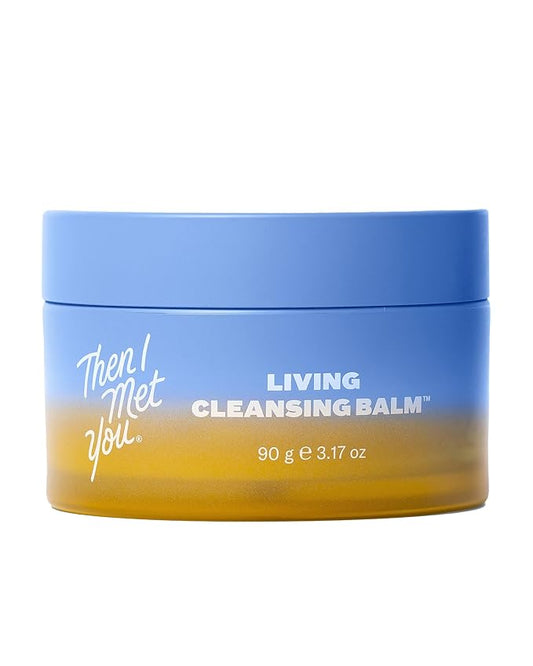 Then I Met You Living Cleansing Balm, Melts Makeup & Sunscreen, Non-Stripping Zero Residue Oil Cleanser with Seaberry, Olive, Grape Seed Oils, Vit E & Persimmon, First-Step Clean Vegan Korean Skincare