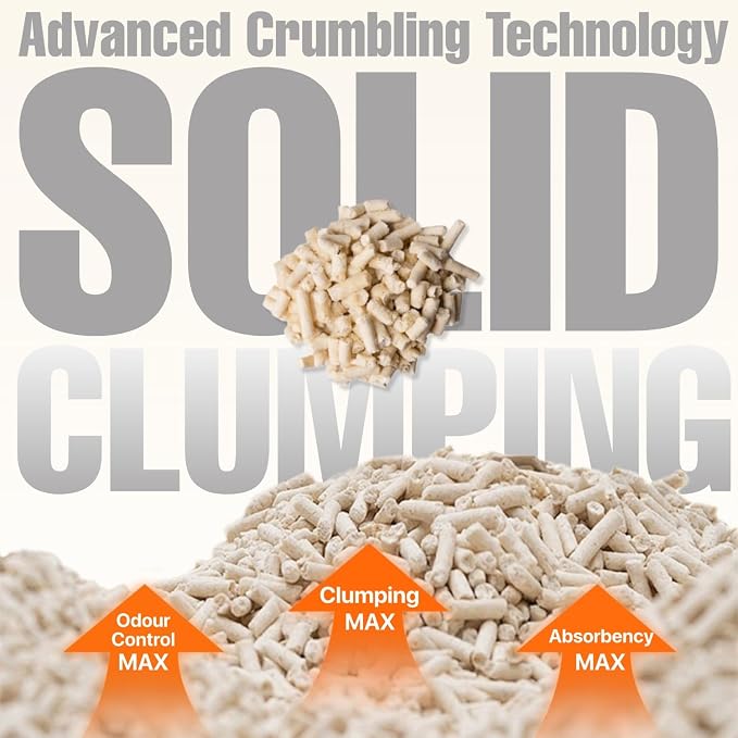 Michu Tofu Cat Litter Natural Clumping Tofu Cat Litter, Fast Clumping and Easily Scoop-able 5.5lb/88oz 5 Scents - Watermelon, 12 Pack