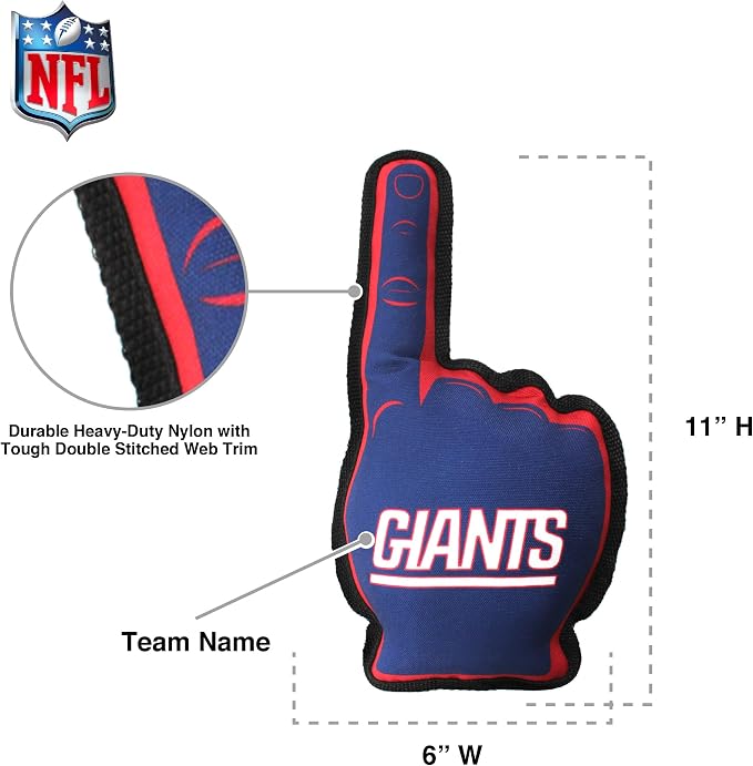 Pets First NFL Unisex NFL #1 Fan Dog Toy