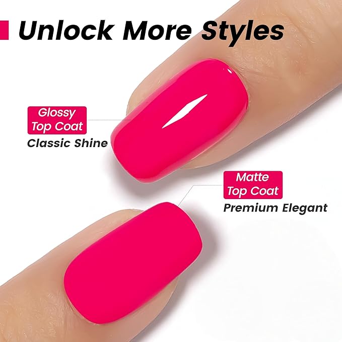 YTD Likomey Berry Pink Gel Nail Polish,15ml Bright Pink Salon Home DIY Manicure and Pedicure Fall Winter Soak Off UV Color Varnish,CS409