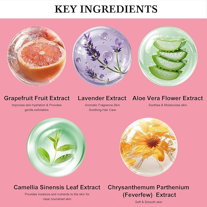 27 Pcs Spa Day Gifts Basket for Women, Camellia & magnolia Bath and Body Gift, Facial Skin Care Set, Self Care Pampering Kit, Face Serum, Lip Care, Home Spa, Birthday, Mother Day, Bridal Shower