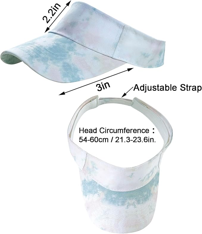 Marrywindix 1 Piece of Sport Wear Athletic Visor Sun Sports Visor Hat Visor Adjustable Cap for Women and Men