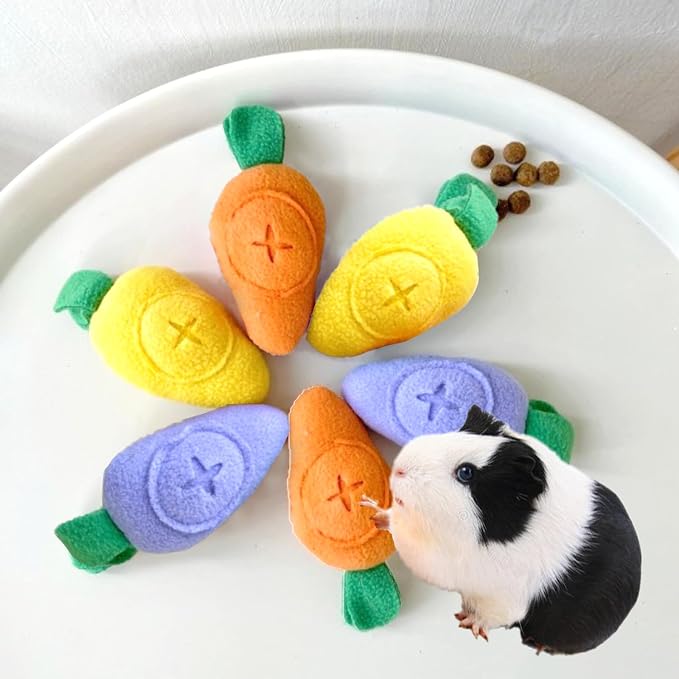 3 Pcs Guinea Pig Forage Toys Treat Dispenser Feeding Toy Guinea Pig Foraging Treat Puzzle Toys for Rabbits Hamsters Chinchillas Dogs and Other Small Animals