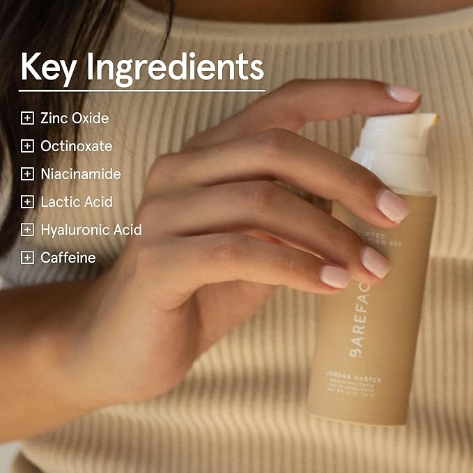 Barefaced Core Four - Original Toning Pads, Liquid Gold, RetinAL, Tinted SPF - the Foundation for Healthy Skin