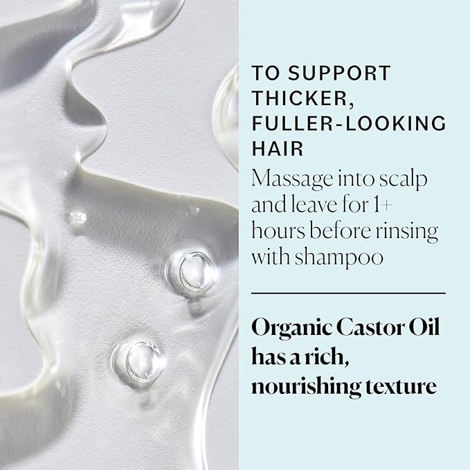Sky Organics - Castor Oil Organic - Volumizing Hair Oil - Scalp, Lashes, Brows - Pure Castor Oil Cold Pressed - Natural Conditioner - Omega Fatty Acids, Vegan - Beauty, Hair, & Self Care - 8oz, 2 Pack