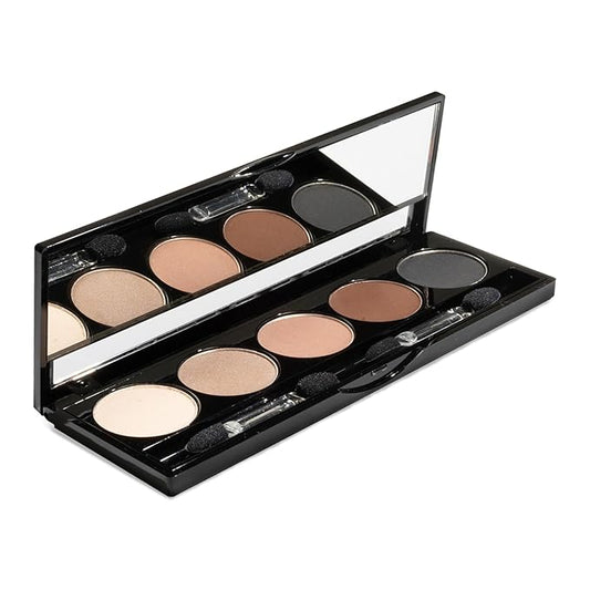 Juwel Cosmetics Eye Shadow Palette, Talc-Free Highly Pigmented Pressed Powder, Eye Makeup Palette that Blends Perfectly, 5 Shades of Paraben-Free and Sulfate-Free Eyeshadow, One the Rocks