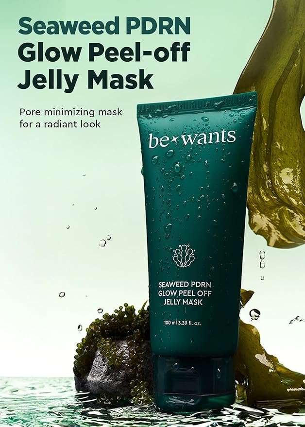 bewants Seaweed PDRN Glow Peel Off Jelly Mask | Pore Minimizing Peel Off Face Mask | Soothing PDRN Skincare & Vegan Skincare for Korean Glass Skin, 3.38 fl oz