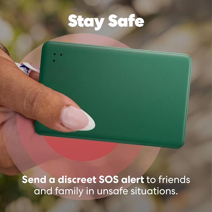 Life360 Tile Slim - Wallet Finder, Bluetooth Tracker and Item Locator for Luggage Tags, Passports and More. Both iOS and Android Compatible. Phone Finder. 1-Pack (Green Surf)