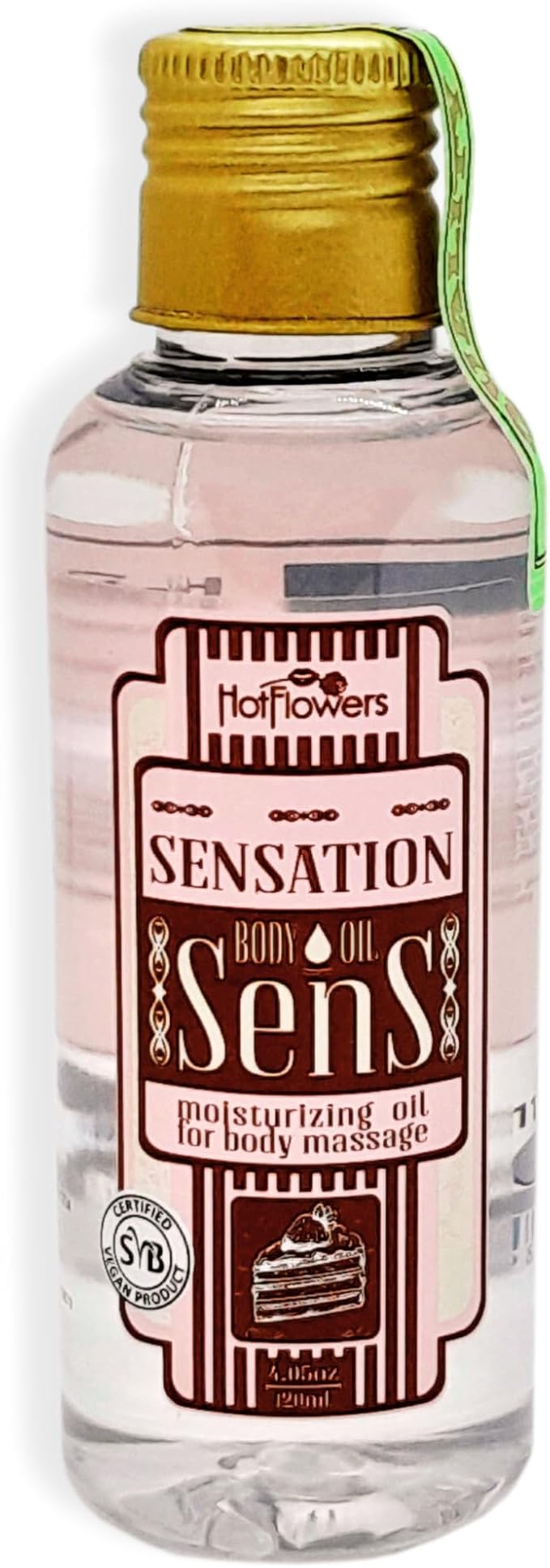 HOT FLOWERS Sens Sensations Body Massage Oil for Moisturizer and Nourish the Skin – Women and Couples - 4.5 fl oz