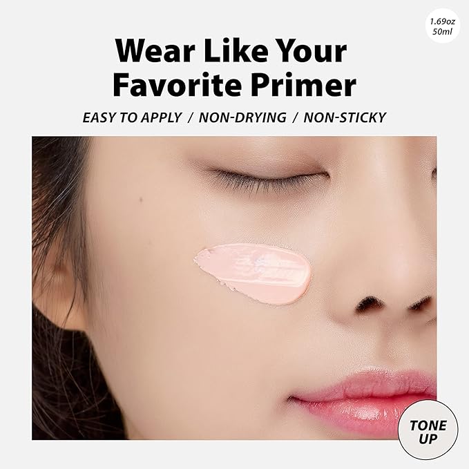 A'PIEU Pure Block Tone Up Sunscreen Base SPF5 50ml | Tone-Up Reef Safe Korean Sunscreen for Makeup Base