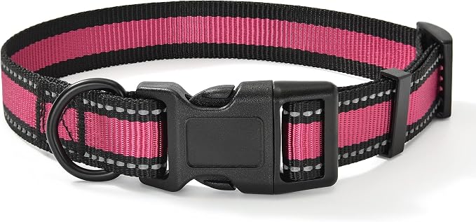 Mile High Life Reflective Dog Collar, Adjustable Lightweight Quick Release