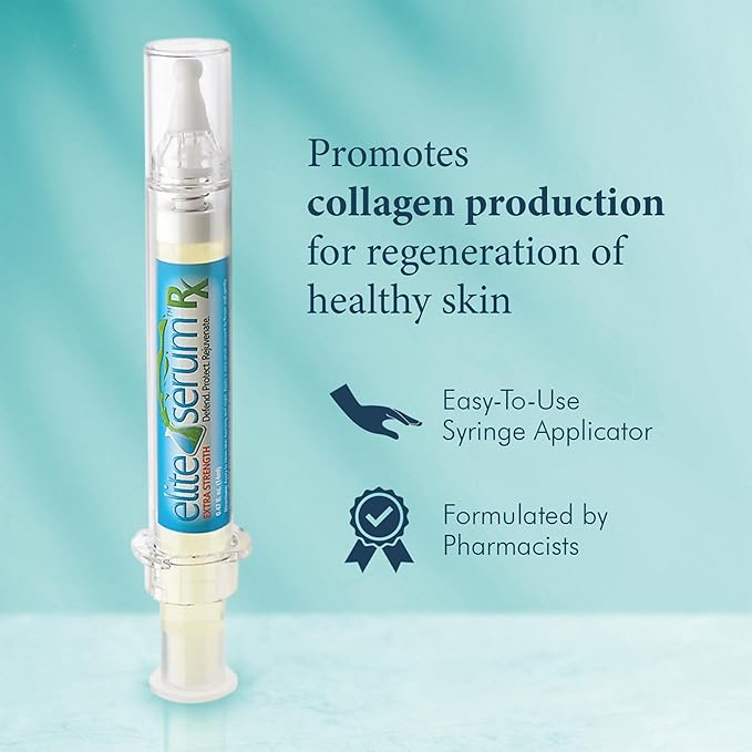 Elite Serum Rx - Eye Serum for Dark Circles and Puffiness with Multi Peptide | Anti Aging Under Eye Serum for Wrinkles, Bags, Fine Lines & Crow's Feet | Eye Treatment for Men Women