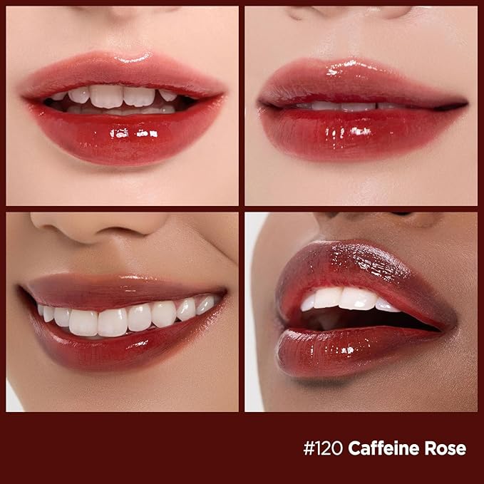 Laka Fruity Glam Lip Tint Mini Best Sellers, Best Friends Set, #121 Ash Nut, #108 Salty, #120 Caffeine Rose, #102 Dewy