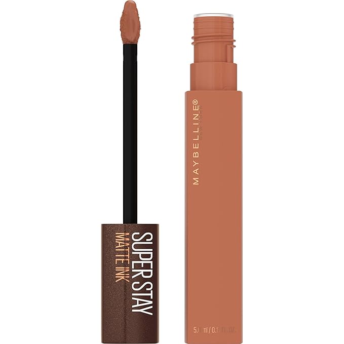 Maybelline New York SuperStay Matte Ink Liquid Lipstick, Coffee Edition, Chai Genius, 0.17 Ounce