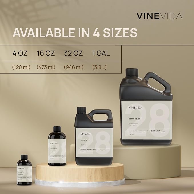 VINEVIDA Fresh Linen Fragrance Oil for Cold Air Diffusers - (128 Fl Oz) - Essential Oils for Diffuser Oil Refill & Air Freshener Room Spray