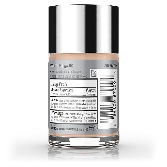 Neutrogena Healthy Skin Liquid Makeup Foundation with Broad Spectrum SPF 20 Sunscreen, Medium Coverage Foundation with Nourishing Pro-Vitamin B5, Warm Beige 90, 1 fl. oz
