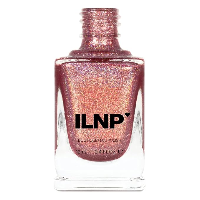 ILNP Champagne Blush - Vintage Pink Holographic Nail Polish