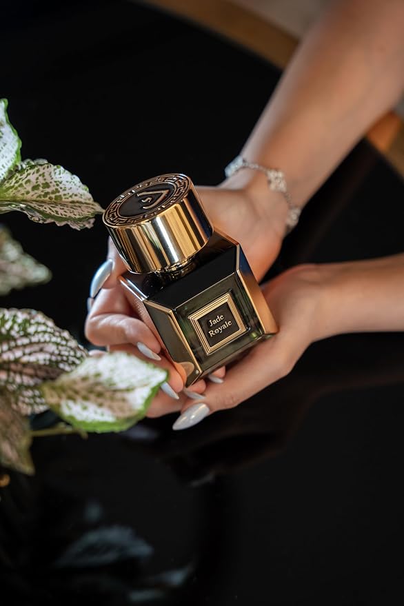KORBAJ PARFUMS Jade Royale - Arabian Perfume for Women and Men, Extrait de Parfum Mens Cologne with Bergamot Sweet Orange Lemon- Cashmere Wood, Tonka Bean- Ambergris White Musk Patchouli Perfume 100ml