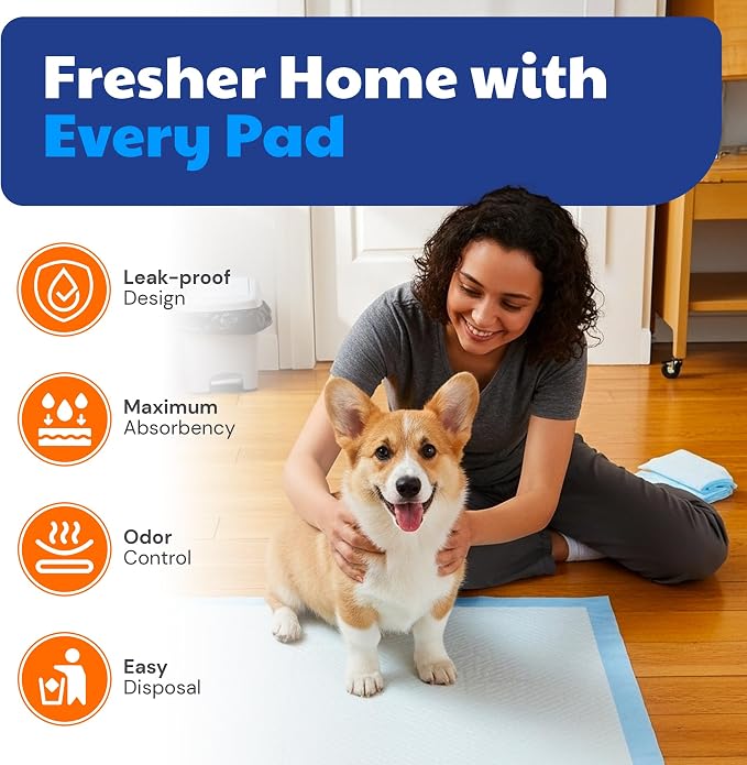 AKC Dog Training Pads, XL 28" x 30", Fresh Scent, 50 Count