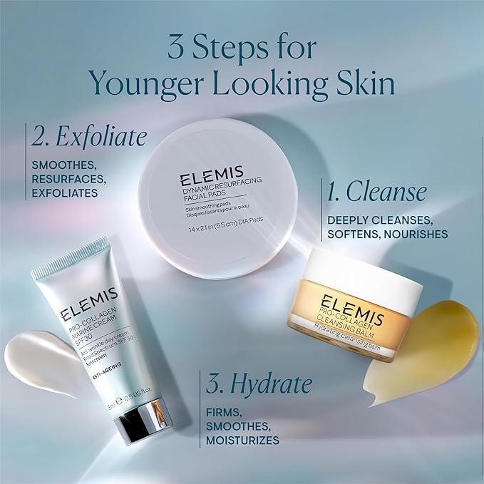 ELEMIS Pro-Collagen Cleansing Balm Makeup Remover, Hydrating Facial Cleanser, Oil Cleanser, Oil Makeup Remover, Deep Cleanse, 20g, Original New (Pack of 2)