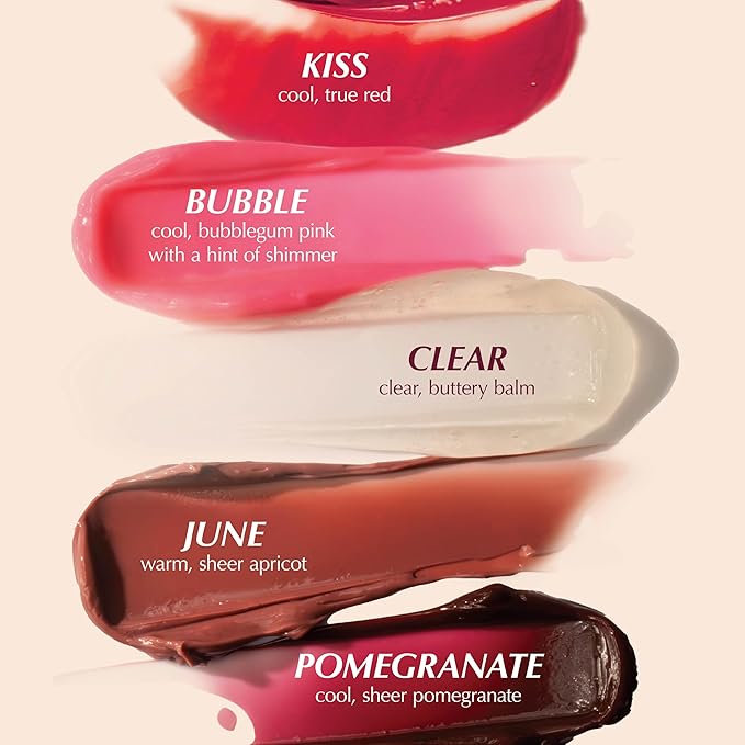 PERSONA Daymask Peptide Lip Balm | Rich, Glossy Hydration | With Oat Kernel Oil, Squalane & Peptide Complex | Vegan, Fragrance-Free, Sensitive-Lip Safe (0.3 oz) | Made in USA, Pomegranate