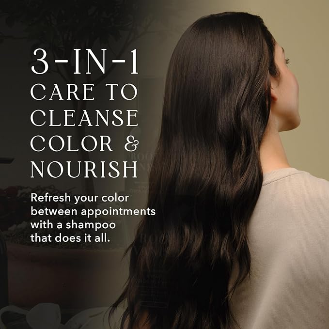 KIWABI Hair Color Shampoo for Gray Coverage – Gradual, All Natural Hair Dye Shampoo for Women & Men – Hydrating, Sulfate-Free, Ammonia-Free, Vegan Scalp Care with 31 Botanicals (Black)