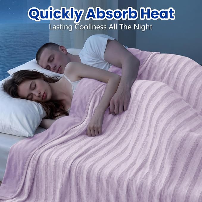 Cooling Blanket Queen Size- 90"x90" Summer Cooling Throw Blanket for Hot Sleepers Arc-Chill Q-Max >0.45 Cool Fiber, Keeps Cool for Night Sweats, Soft Lightweight Sofa Blankets for Kid Adults