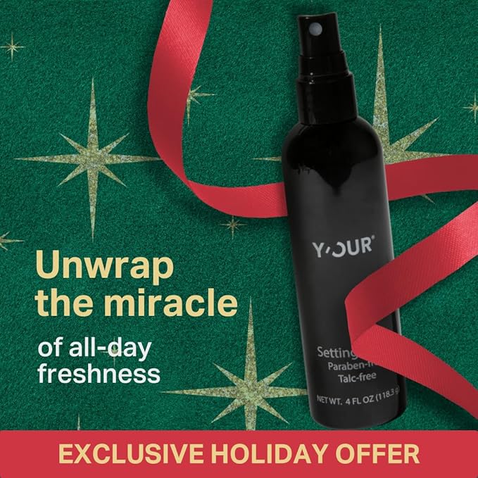 Y'OUR Silk Setting Spray | 12HR Makeup Lock - Smudge Proof, Transfer & Water Resistant | 2-in-1 Calming Mist with Vitamin E to Hydrate, Refresh & Protect | Ultra Fine Mist | Alcohol-Free, Paraben-Free