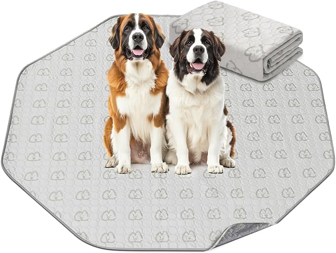 FXW Washable Pee Pads for Dogs, Super Absorbent, 29" Octagon, 1 Pack | Machine washable, Non-slip backing, Fits 24"H 8-Panel FXW Rollick/Homeplus Playpens