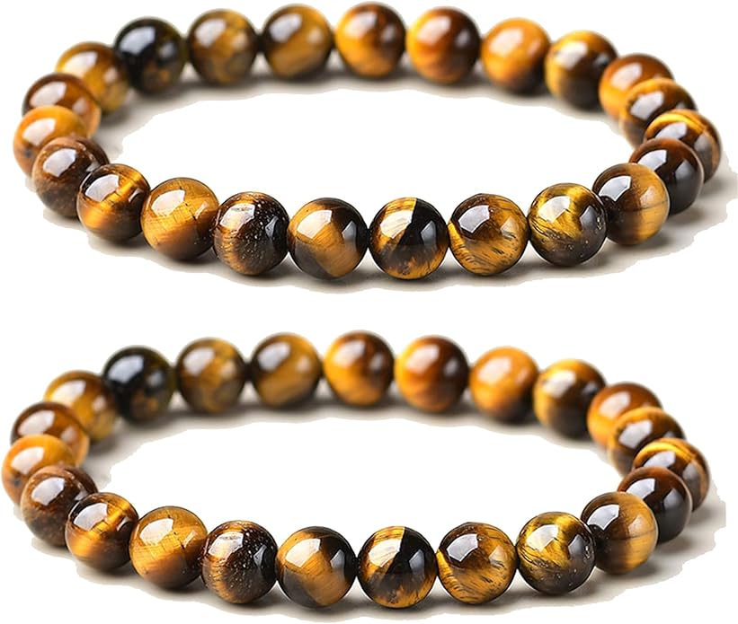 Tigers Eye Protection Handmade Bracelet Best Present For Men Women Attract Wealth Chakra Feng Shui Stretchy Beaded Bracelets Lucky Friendship Bracelet