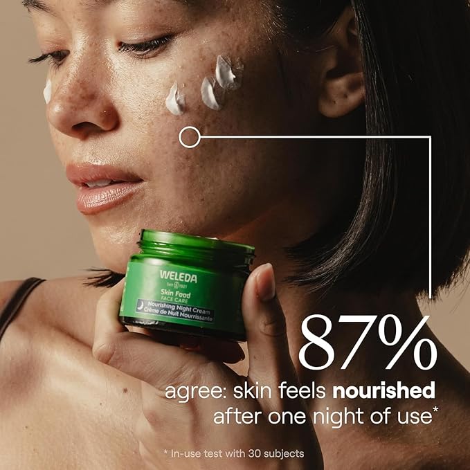 Weleda Skin Food Face Care Nourishing Night Cream,1.3 Fluid Ounce,Plant Rich Moisturizer with Sacha Inchi Oil,Cica and Squalane,(Pack of 2)