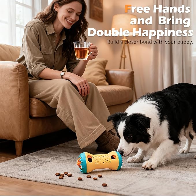 Dog Puzzle Toy, Interactive Dog Enrichment Toys for Adjustable Treat Dispensing Toys to Keep Them Busy, Dogs Enrichment for Brain Stimulation & Cognitive for Puppy & Smart Dogs Slow Feeder