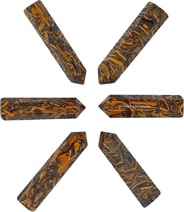 Amazing Gemstone Crystal Points Bulk Healing Crystals & Stones - Premium Single Terminated Healing Wand Point Bulk Crystals for Crafts, Crystal Grid, DIY Work