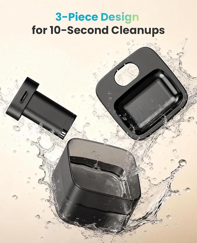 oneisall 2.2L/74oz Wireless Cat Water Fountain | True Cordless,Ultra Quiet SilentFlow™ Pump,3 Flow Modes,Easy to Clean(3-Piece Design),4000mAh Rechargeable,5-Layer Filter