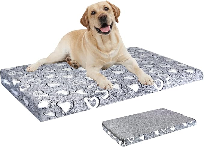 VANKEAN Reversible Cool/Warm Crate Mat Waterproof Washable Firm S-XXL Grey