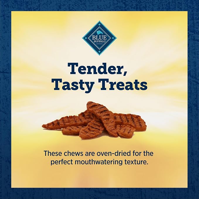 Blue Buffalo True Chews Premium Grillers Steak Dog Treats, 20 oz | Real Beef First, Charred Grilled Texture, No Chicken By-Product, Corn, Wheat, or Soy
