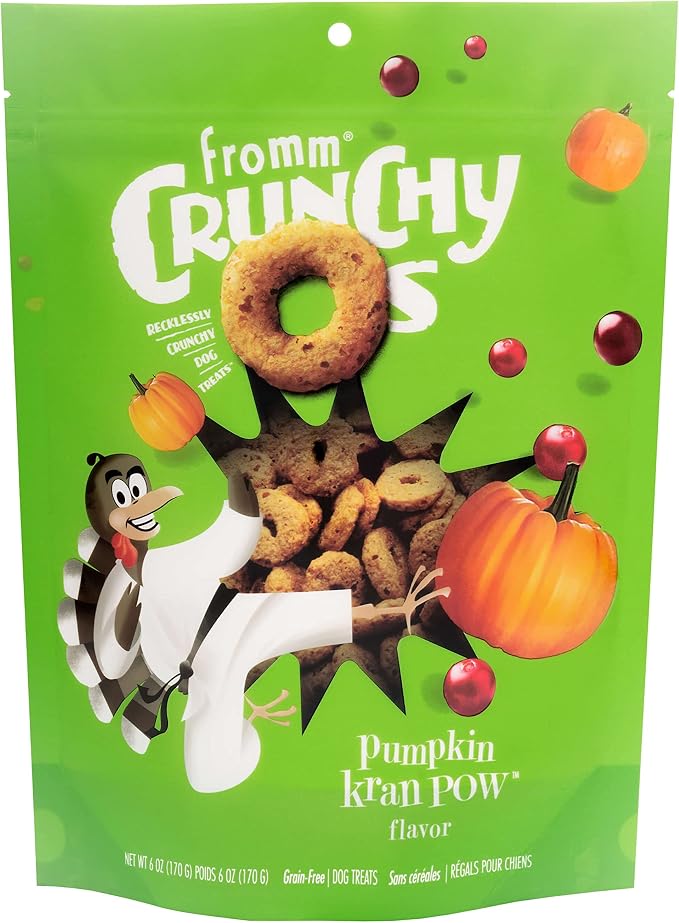 Fromm Crunchy Os Pumpkin Kran Pow Dog Treats - Turkey Recipe - 6 oz