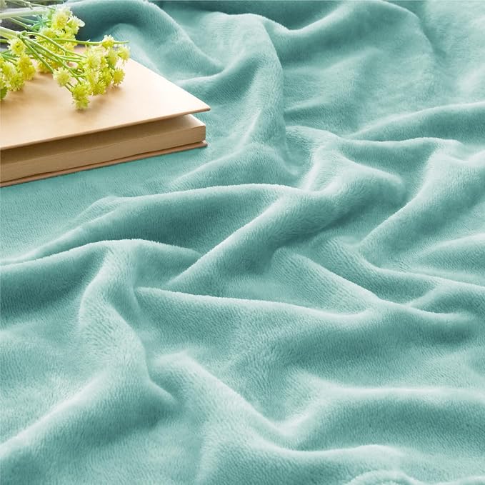 BEDELITE Fleece Blanket Soft Plush Throw for Couch Haze Blue 50"x60" | Ultra Soft Fleece, Plush Microfiber, Lightweight Warmth, All Season Comfort, Fade Resistant, Machine Washable, Couch Sofa Bed