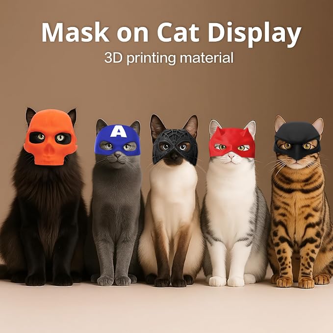 Yipintang Cat Bat Mask Halloween Costumes, Orange Skull, Medium