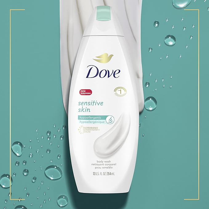 Dove Body Wash, Sensitive Skin, 12 oz