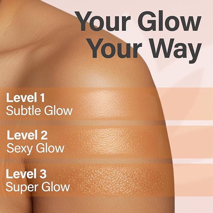 Glimmer Goddess Shimmer Body Butter with Organic Whipped Shea Butter for Hydration, Moisturizing & Silky Natural Glow - Bronze Sexy, 4 oz
