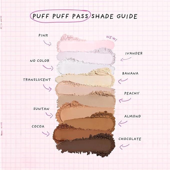 KimChi Chic Beauty Mini Me That White Powder - Loose Face Powder, 01 No Color - Medium Coverage, Radiant Finish, All Skin Types, Paraben Free, Vegan