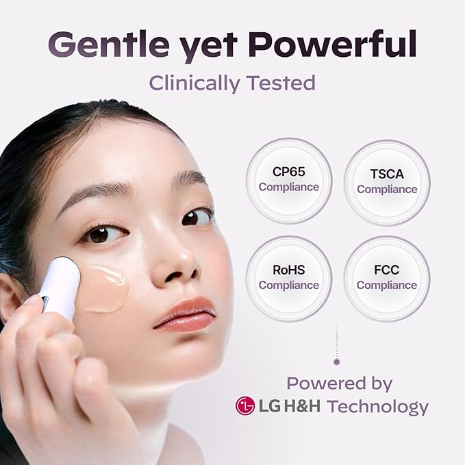 LG Pra.L Superform Galvanic Booster Blush Pink, 1min booster for ageless skin, anti-aging and firming pocket booster, Korean skincare, glow on the go, Serum booster device, Gift, Stocking Stuffers