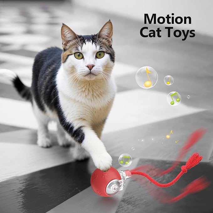 Speed 2.0 Tail Interactive Cat Toys, Rechargeable Ball for Indoor Cats