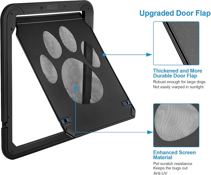 Ownpets Flap for Large Dog Screen Door,Only Flap Replacement and Screws,Flap Size 14x12 inch,Only Flap Included.