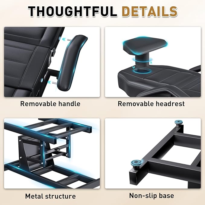 Fully Electric Massage Table with Lift, 1500lbs Capacity - Professional Adjustable Facial Bed for Estheticians, Spa & Waxing, Heavy-Duty 550lbs Capacity 2r1 (Black - Fully)