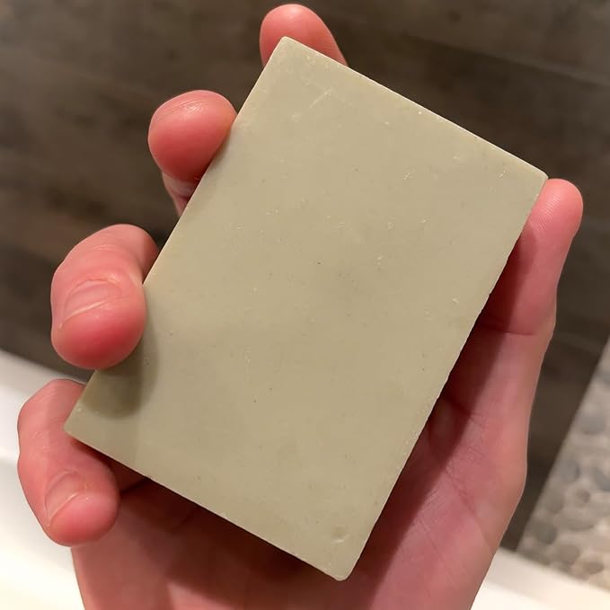 Big Crazy Buffalo Bison Tallow Buff Soap Bar, Ponderosa Pine, (2 pack) - Scents of Pine, Cypress & Cedar - Cleans, Moisturizes, Soothes, Hydrates - No Dyes, Chemicals, or Preservatives
